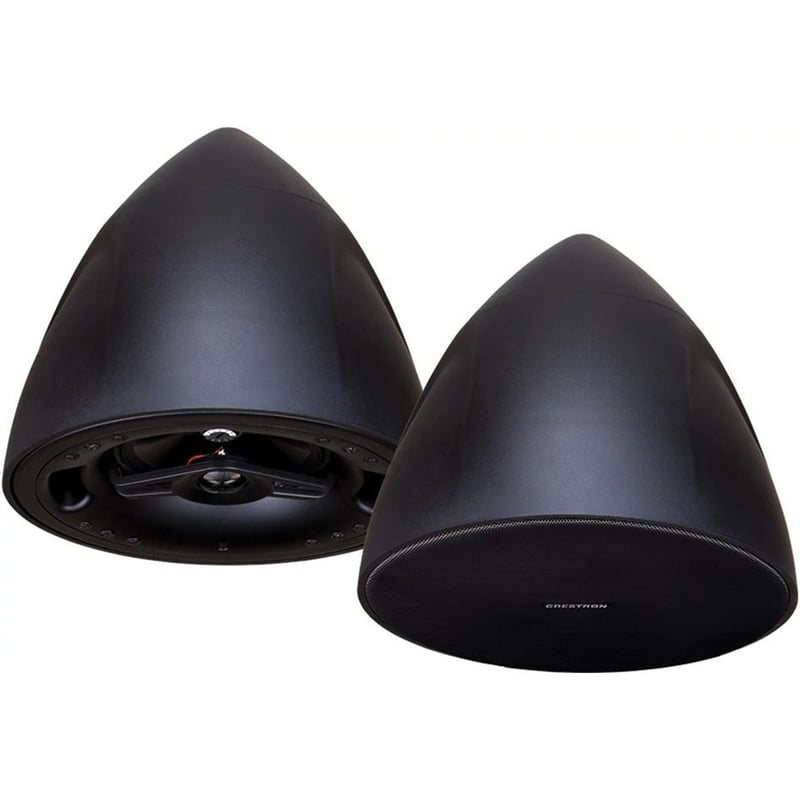 Crestron Saros PD6T-B-T-EACH 2-way Outdoor Ceiling Mountable, Pendant Mount Speaker - 125 W RMS - Black Textured - TAA Compliant - Thumbnail 3