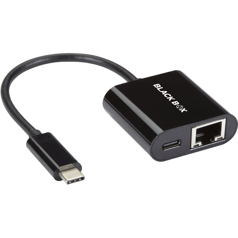 Black Box Gigabit Adapter Dongle - USB 3.1 Type C Male to RJ-45 - Thumbnail 1