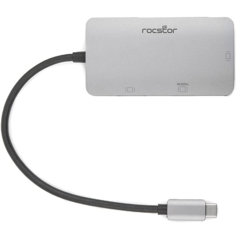 Rocstor Premium USB-C Multiport Hub 3-in-1, HDMI, VGA or DVI Adapter - Thumbnail 3