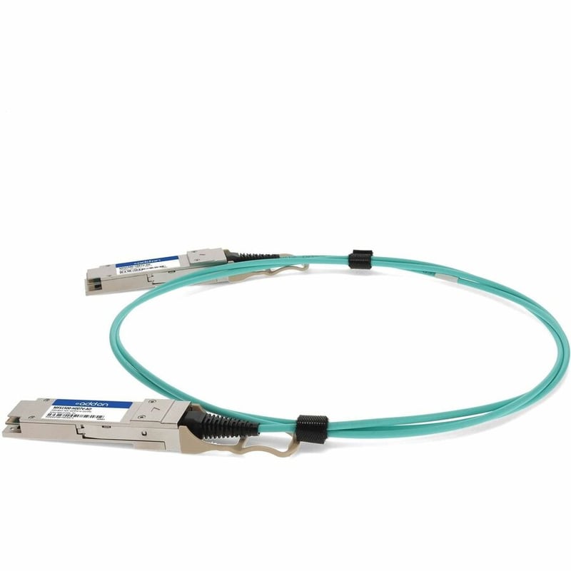 AddOn Mellanox® MFS1S00-H007V Compatible TAA 200GBase-AOC QSFP56 Infiniband® HDR Active Optical Cable (850nm, MMF, 7m) - Thumbnail 2