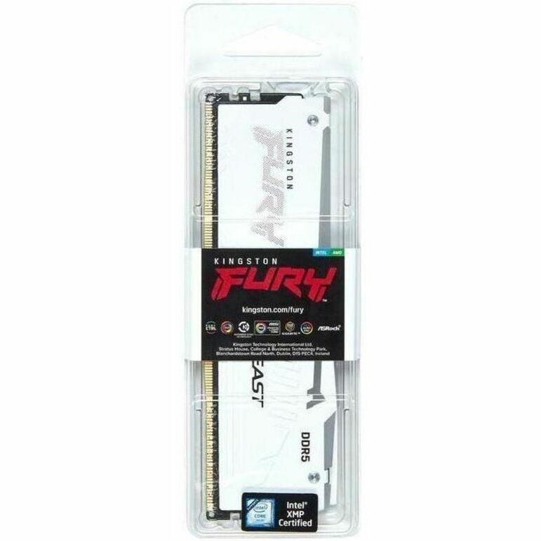 32GB 6000MT/S DDR5 CL30 DIMM FURY BEAST WHITE RGB EXPO - Thumbnail 2