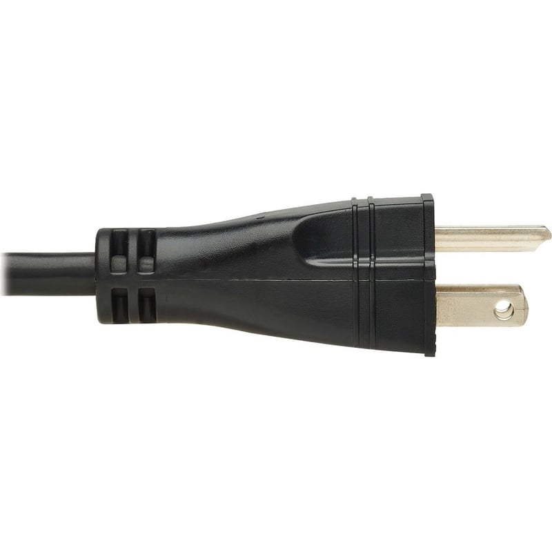 Eaton Tripp Lite Series Safe-IT Antibacterial Hospital-Grade Power Cord, 5-15P to C13 - Green Dot, 13A, 125V, 16 AWG, Black, 6 ft. (1.8 m) - Thumbnail 3