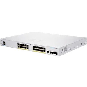 CBS250 SMART 24-PORT GE, FULL POE, 4X1G SFP REMANUFACTURED