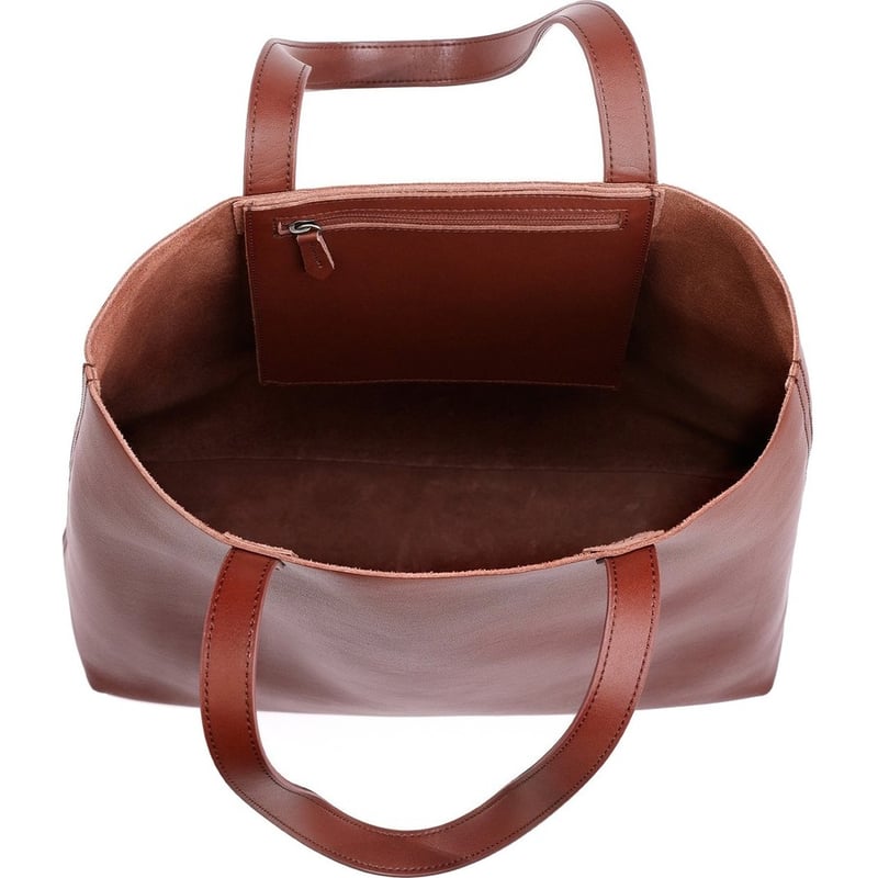 MADE EASY LEATHER TOTE BROWN - Thumbnail 3