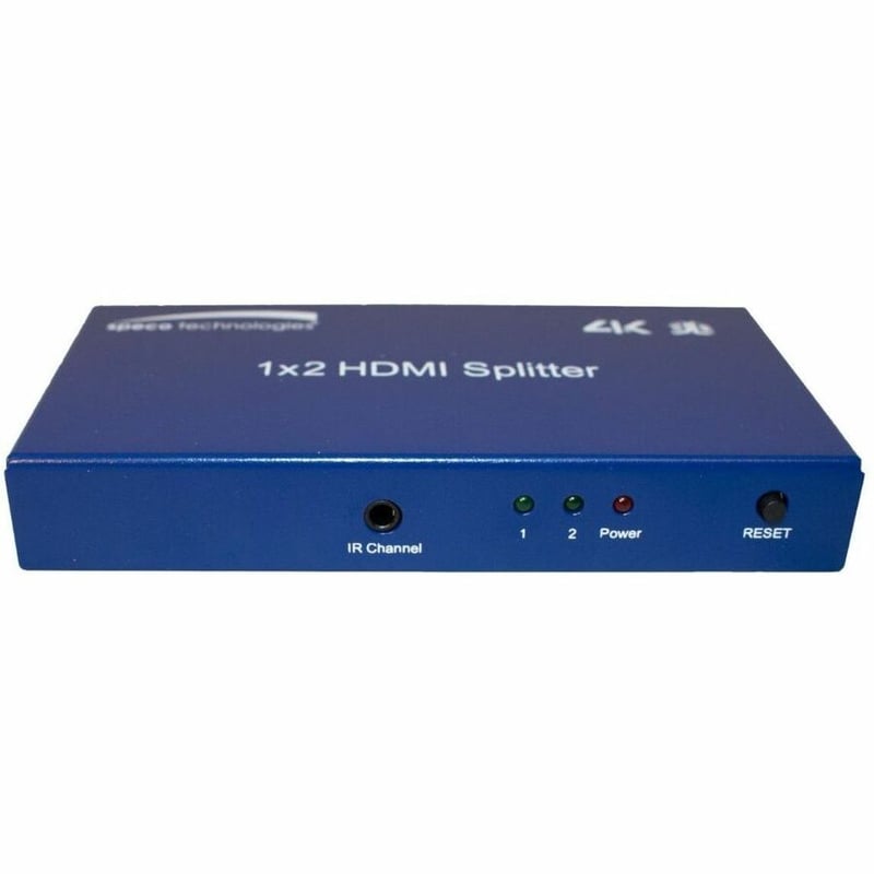 Speco HD2SPL2 1 x 2 HDMI Splitter, 4K 3D, Blue - Thumbnail 2