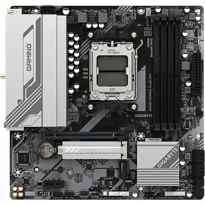 GIGABYTE Ultra Durable B650M GAMING PLUS WIFI Gaming Desktop Motherboard - AMD B650 Chipset - Socket AM5 - Micro ATX - Thumbnail 4