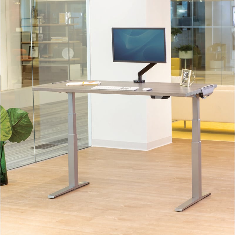 Fellowes High Pressure Laminate Desktop Gray Ash - 72"x30" - Thumbnail 5