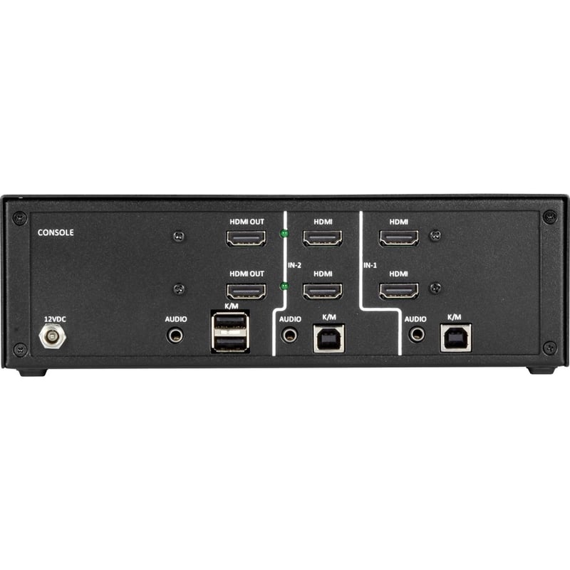 Black Box NIAP 3.0 Secure 2-Port Dual-Head HDMI KVM Switch - Thumbnail 4