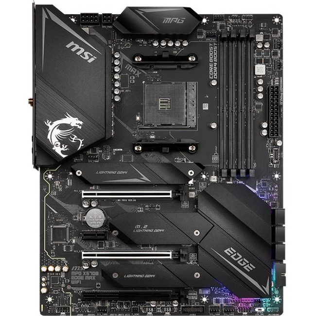MSI MPG X570S EDGE MAX WIFI Desktop Motherboard - AMD X570 Chipset - Socket AM4 - ATX - Thumbnail 1