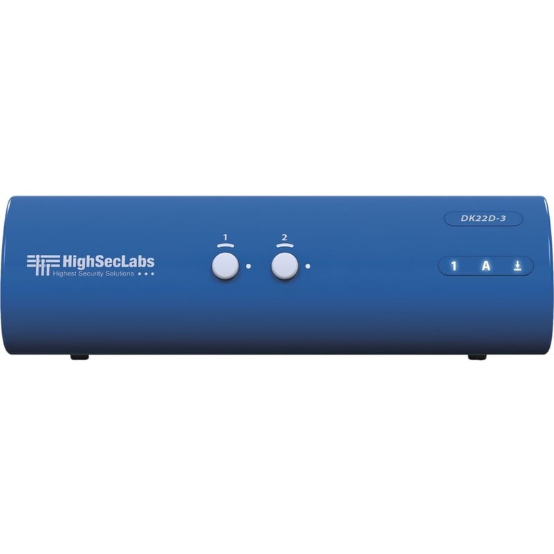 Kramer DK22D-3 HighSecLabs Secure Dual Head 2-Port 4K30 UHD DVI-I KVM Switch - Thumbnail 1