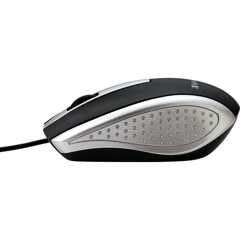 Verbatim Corded Notebook Optical Mouse - Silver - Thumbnail 2