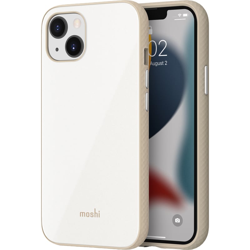 Moshi iGlaze iPhone 13 - Pearl White - Thumbnail 1