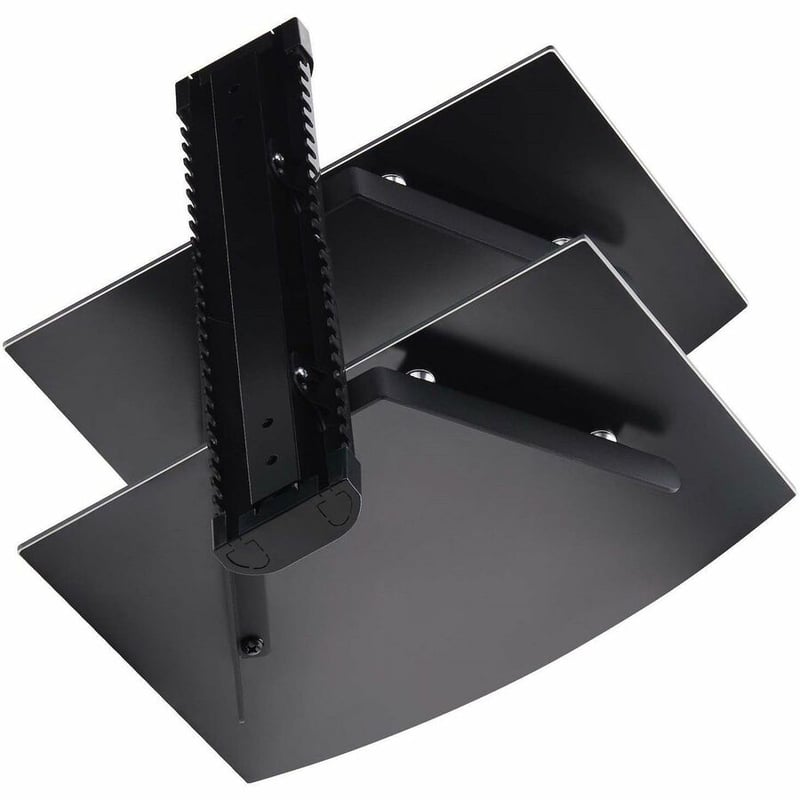 DUAL FLOATING WALL-MOUNTED AV SHELVES FOR UNDER TV - Thumbnail 5