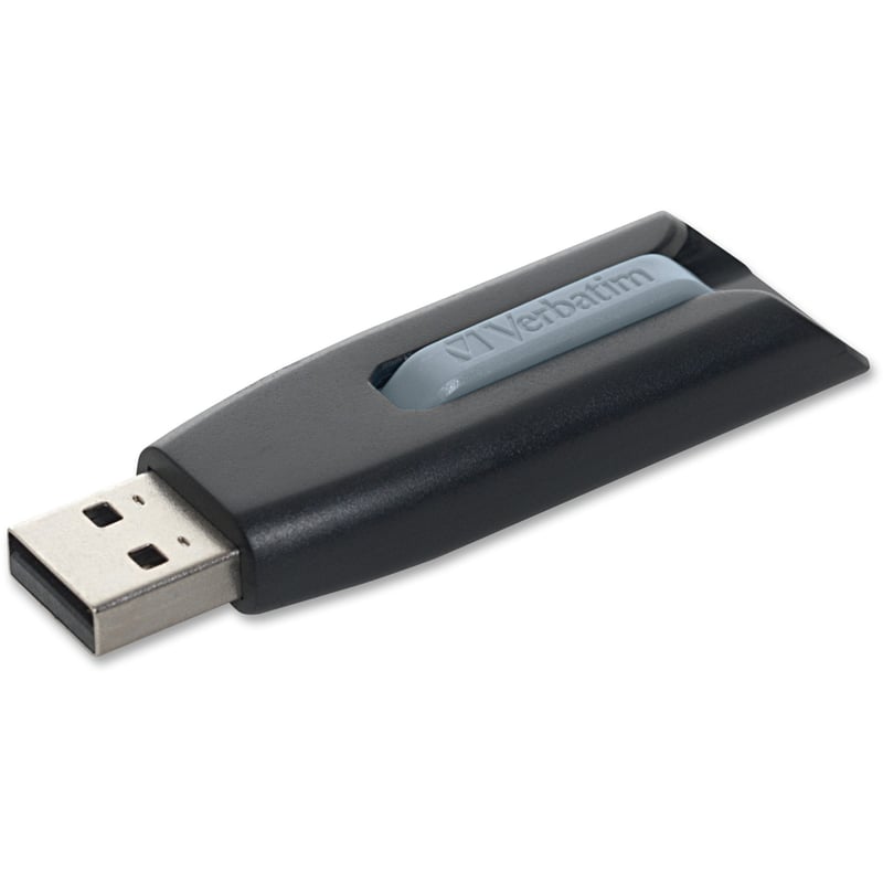 64GB Store 'n' Go V3 USB 3.2 Gen 1 Flash Drive - Gray - Thumbnail 1