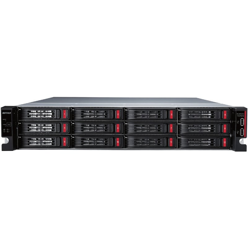 BUFFALO TeraStation 12-Bay 71210 48TB (4x12TB) High-Performance Rackmount NAS Hard Drives Included - Thumbnail 2