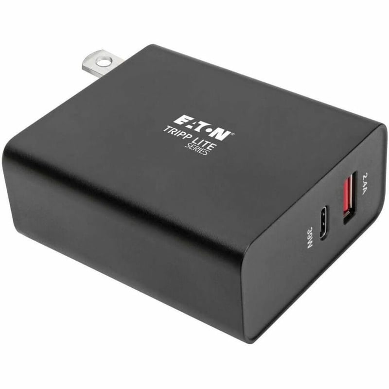 Eaton Tripp Lite Series Dual-Port USB Wall Charger with PD Charging - USB-C (39W) & USB-A (5V 2.4A/12W) - Thumbnail 1