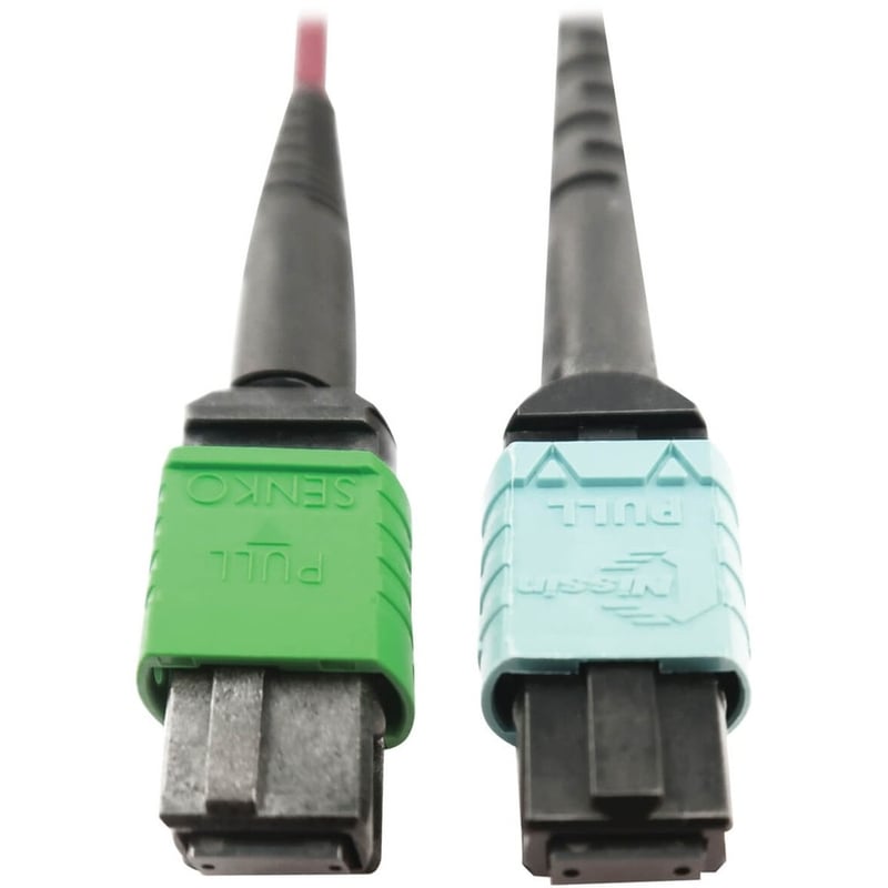 Eaton Tripp Lite Series 400G Multimode 50/125 OM4 Plenum Fiber Optic Cable, 16F MTP/MPO-APC to 24F MTP/MPO-UPC (F/F), Magenta, 1 m - Thumbnail 3