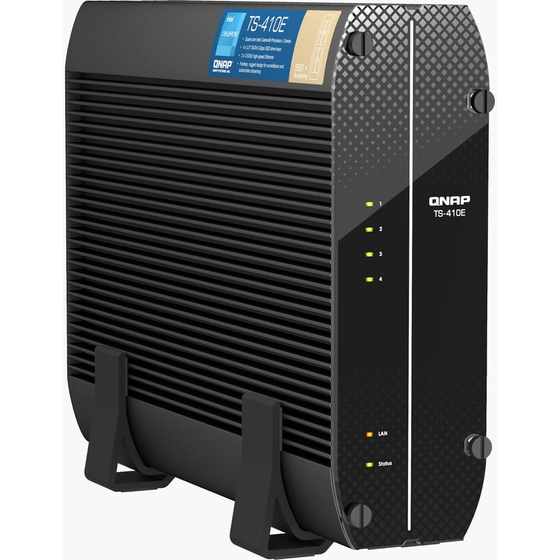 QNAP TS-410E-8G SAN/NAS Storage System - Thumbnail 1