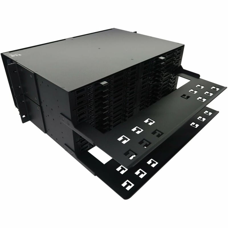 HIGH-DENSITY PANEL FIBER SPLICE ENCLOSURE 24 SPLICING CASSETTES 4U - Thumbnail 5