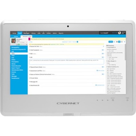 Cybernet CyberMed S S20 All-in-One Computer - Intel Core i5 6th Gen i5-6200U - 8 GB - 128 GB SSD - 19.5" HD+ Touchscreen - Desktop - White - Thumbnail 3