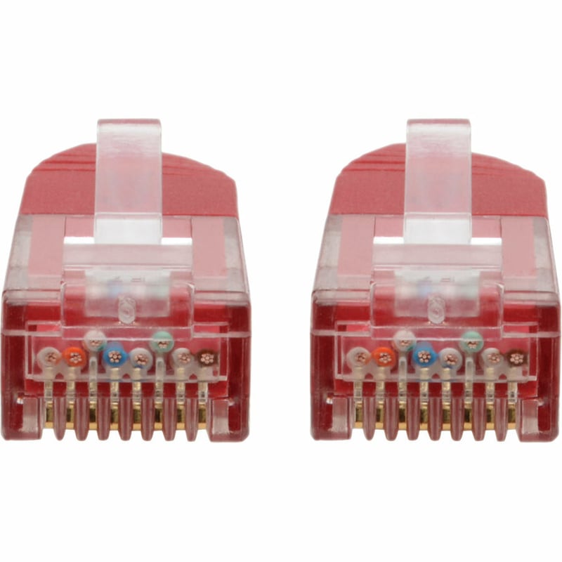 Eaton Tripp Lite Series Cat6 Gigabit Molded (UTP) Ethernet Cable (RJ45 M/M), PoE, Red, 2 ft. (0.61 m) - Thumbnail 2