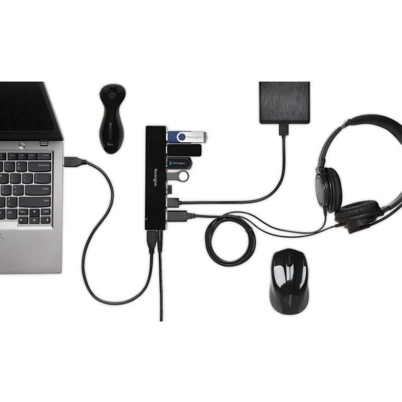 Kensington USB 3.0 7-Port Hub with Charging - Thumbnail 3