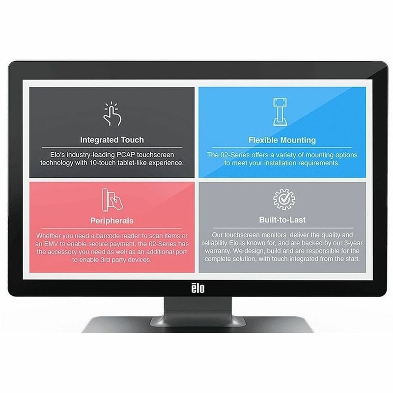 Elo 2202L 22" Class LED Touchscreen Monitor - 16:9 - 14 ms - Thumbnail 3