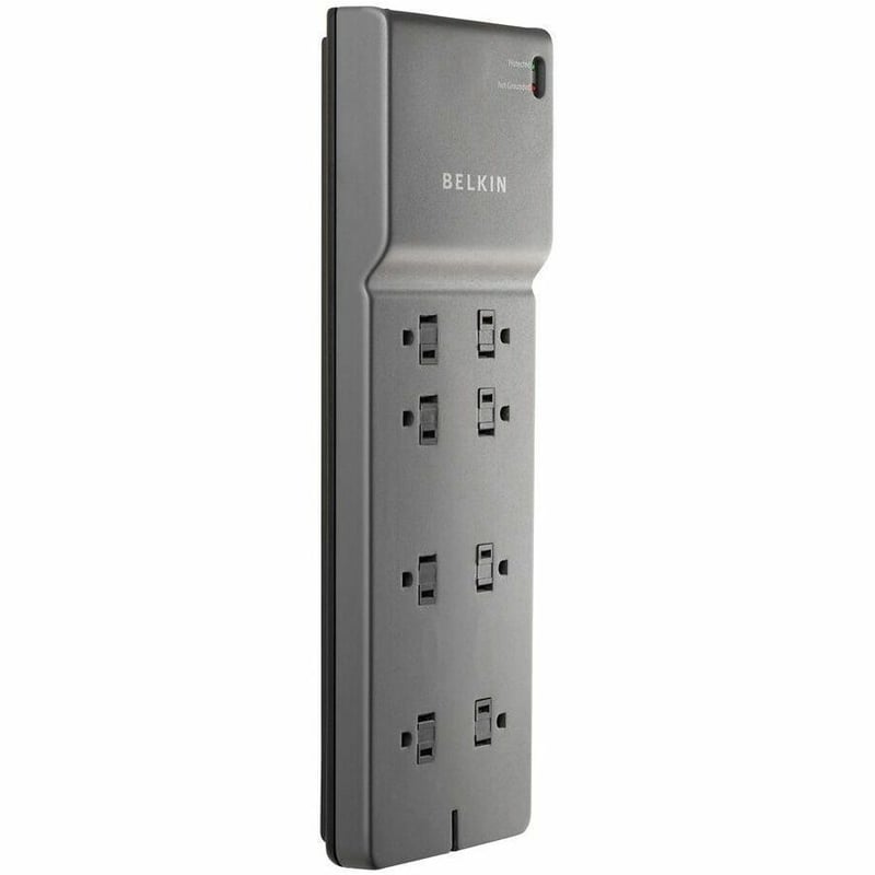 Belkin 8 Outlet Home/Office Surge Protector With Telephone Protection - Thumbnail 2