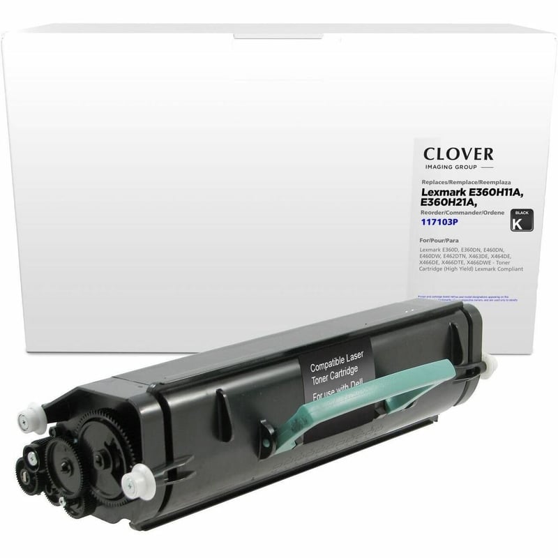Clover Imaging Remanufactured High Yield Toner Cartridge for Lexmark E360/E460/E462/X463/X464/X466 - Thumbnail 1