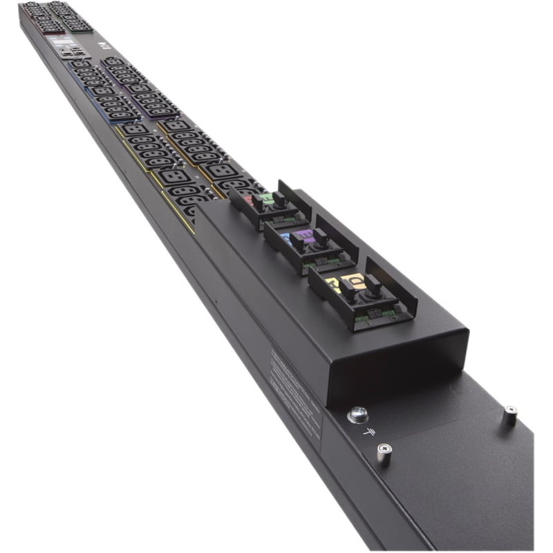 Eaton fuse disconnect rack PDU, 0U, 309-532P6W input, 17.3 kW max, 230/400V, 24A, 10 ft cord, Three-phase, TAA compliant, Outlets: (48) C13 Outlet grip, (12) C19 Outlet grip - Thumbnail 3