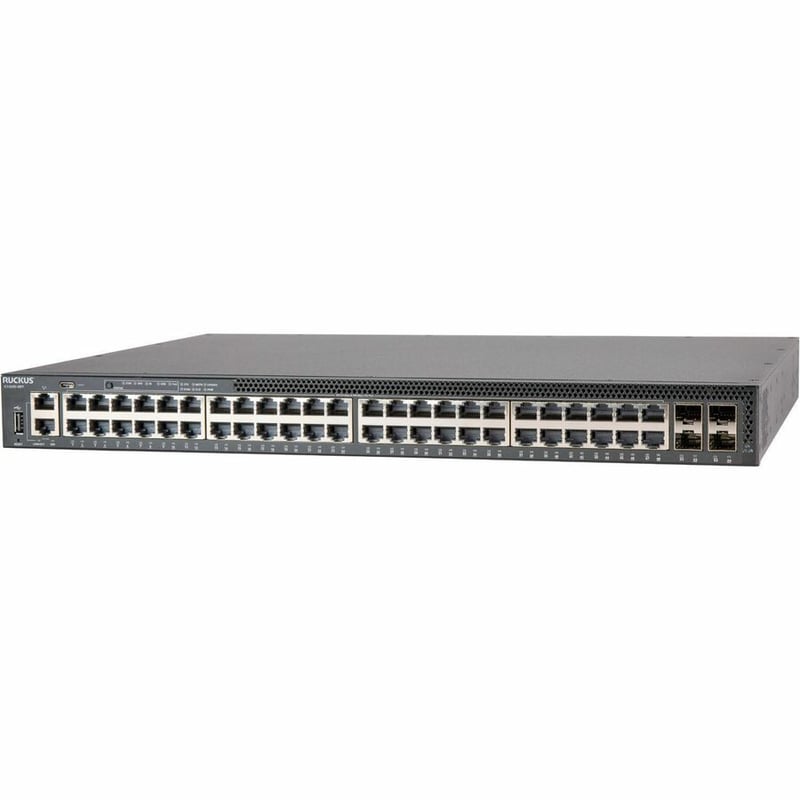 RUCKUS ICX 8200 SWITCH, 48 10/100/1000 MBPS POE+ PORTS, 4 25 GBE SFP28 STACKING/ - Thumbnail 2