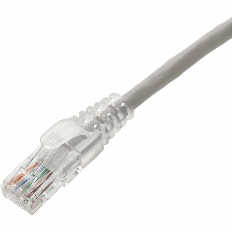 AddOn 14ft Gray CAT 6 PVC Ethernet Cable Snagless Easy Clear Boot TAA RJ-45 M/M - Thumbnail 2