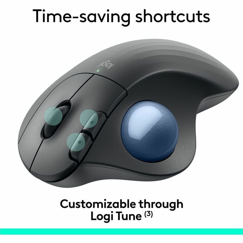 Logitech Ergo M575 for Business (Graphite) - Brown Box - Thumbnail 4