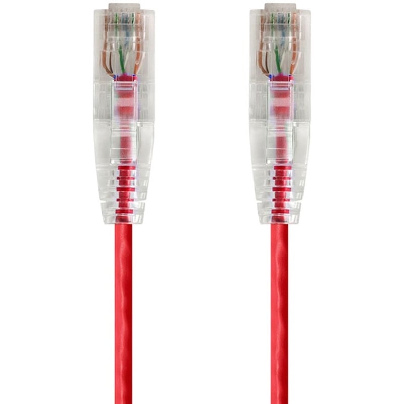 SLIMRUN CAT6 UTP CABLE-2FT RED - Thumbnail 1