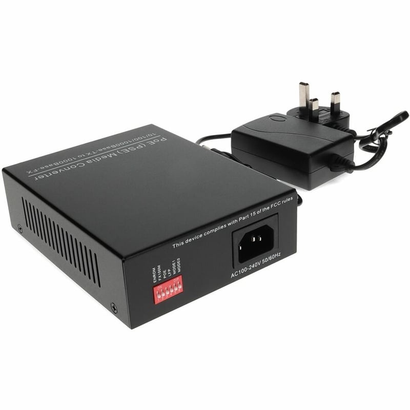 1GBS 1RJ-45 TO 1 LC PORT 850NM 550M POE MINI MEDIA CONVERTER - Thumbnail 3