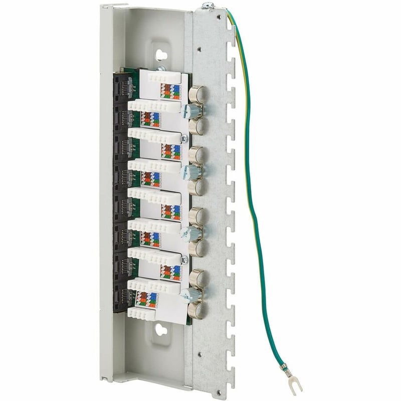 Tripp Lite by Eaton Cat6a STP Patch Panel, 8 Ports, DIN Rail or Wall Mount, TAA - Thumbnail 4