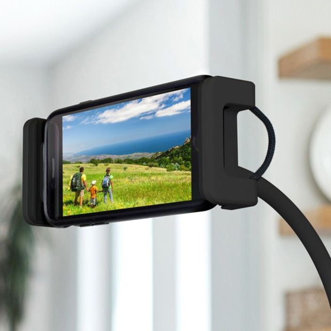 Aluratek AFM01FB Desk Mount for Smartphone, Tablet - Black - Thumbnail 5