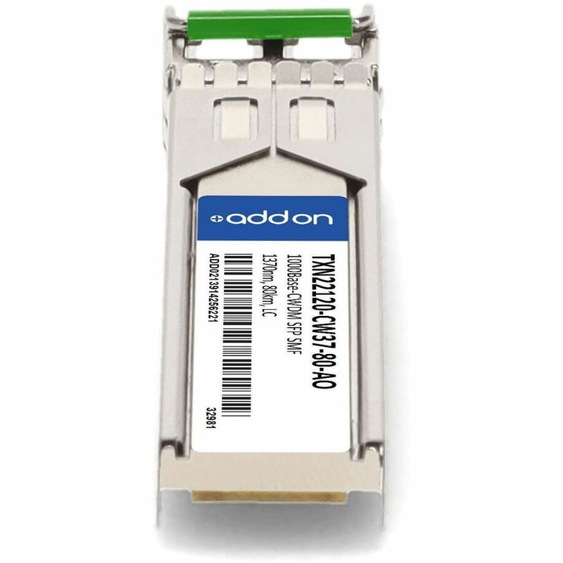 AddOn Intel® TXN22120-CW37-80 Compatible TAA 1000Base-CWDM SFP Transceiver (SMF, 1370nm, 80km, LC, DOM) - Thumbnail 4