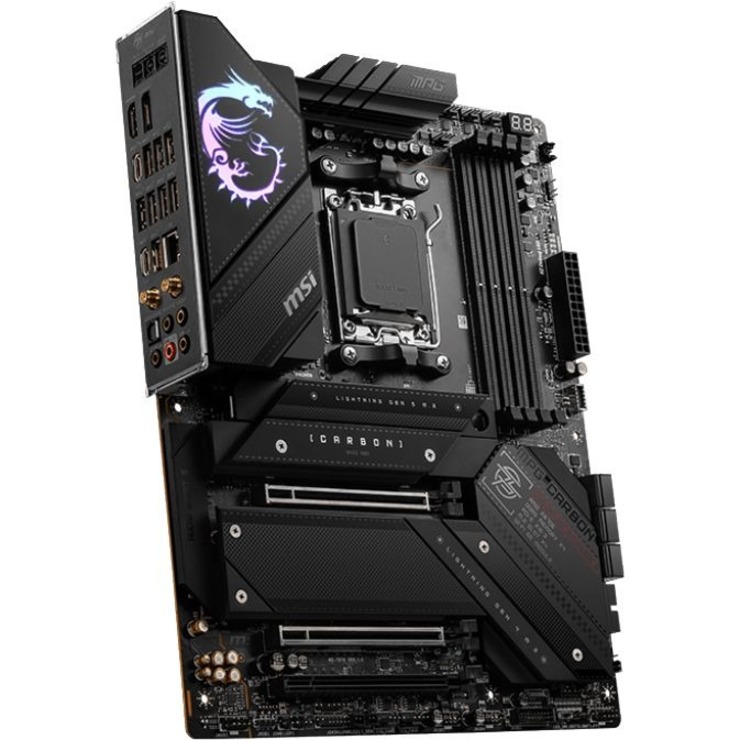 MSI MPG X670E CARBON WIFI Gaming Desktop Motherboard - AMD X670 Chipset - Socket AM5 - ATX - Thumbnail 4