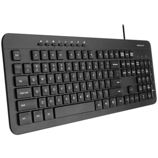 Macally Deluxe Full Size USB Keyboard and Optical USB Mouse Combo For PC - Thumbnail 3