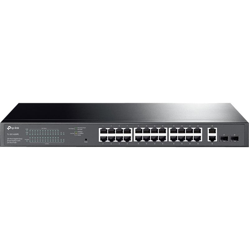 TP-Link TL-SG1428PE - 28-Port Gigabit Easy Smart Switch with 24-Port PoE+ - Thumbnail 1
