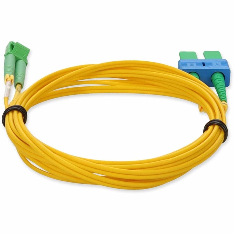 AddOn 3m ALC to ASC Yellow OS2 Duplex OFNR (Riser-Rated) SMF Fiber Patch Cable - Thumbnail 4