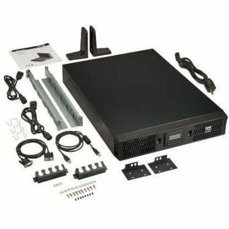 Eaton Tripp Lite Series SmartOnline 2200VA 2000W 208/230V Double-Conversion UPS - 10 Outlets, Extended Run, Network Card Option, LCD, USB, DB9, 2U Rack/Tower Battery Backup - Thumbnail 4