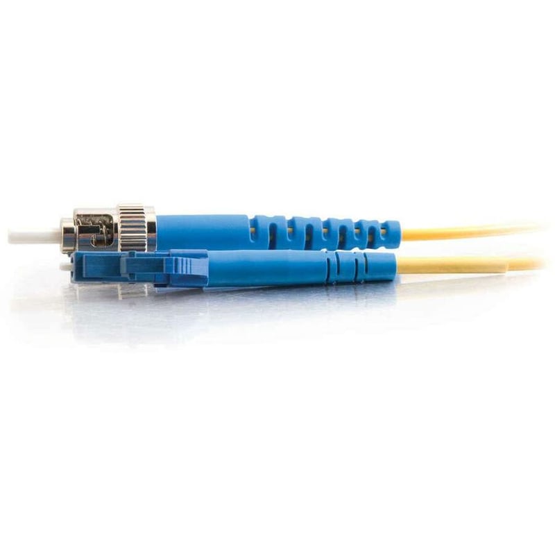 C2G-2m LC-ST 9/125 OS1 Simplex Singlemode Fiber Optic Cable (Plenum-Rated) - Yellow - Thumbnail 4