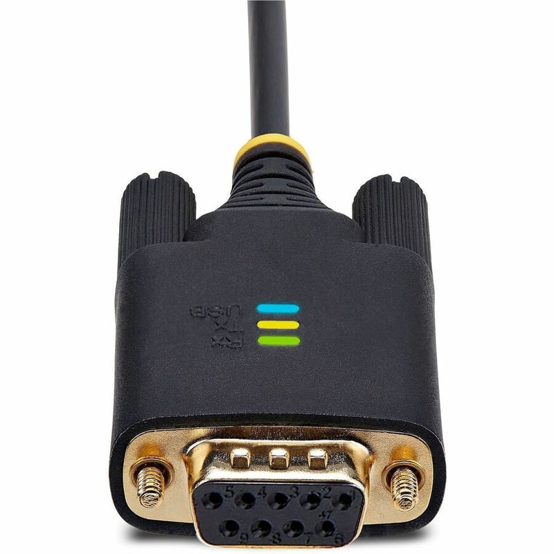 StarTech.com 3ft (1m) USB to Null Modem Serial Adapter Cable, COM Retention, FTDI, RS232, Changeable DB9 Screws/Nuts, Windows/macOS/Linux - Thumbnail 4