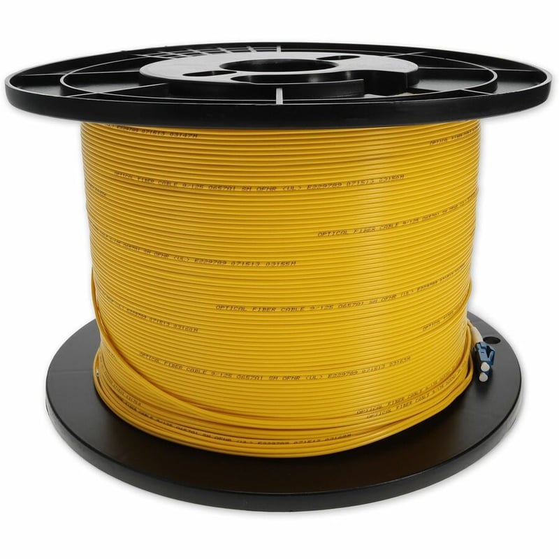 AddOn 125m LC to LC Yellow OS2 Duplex OFNR (Riser-Rated) SMF Fiber Patch Cable - Thumbnail 5