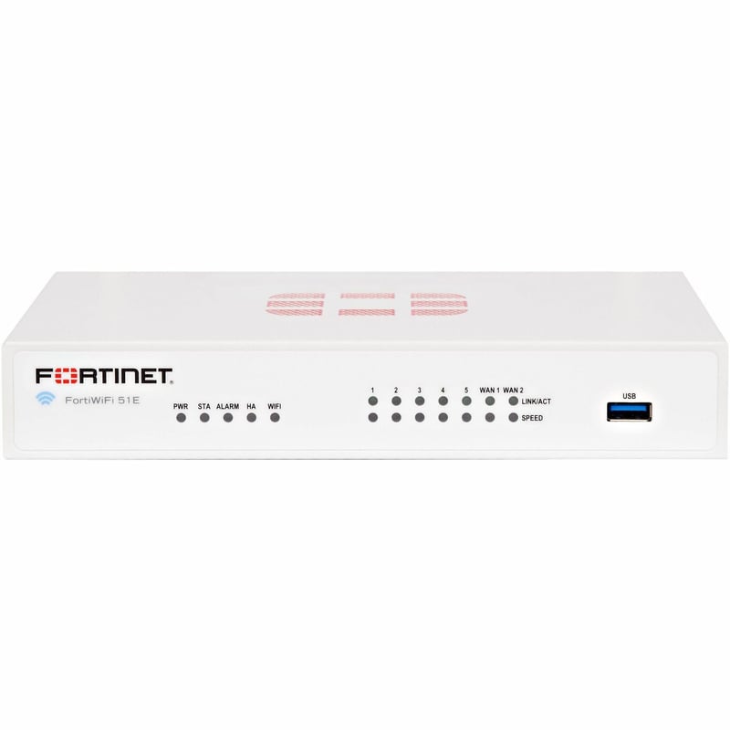 Fortinet FortiWifi FWF-51E Network Security/Firewall Appliance - Thumbnail 1