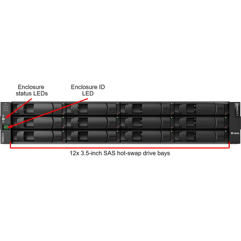 Lenovo ThinkSystem DE4000H Hybrid Storage Array - Thumbnail 3