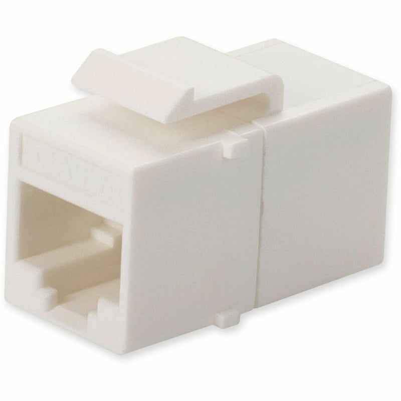 RJ-45 F/F CONNECTOR CAT6 RJ-45 WHITE INLINE COUPLER - Thumbnail 1
