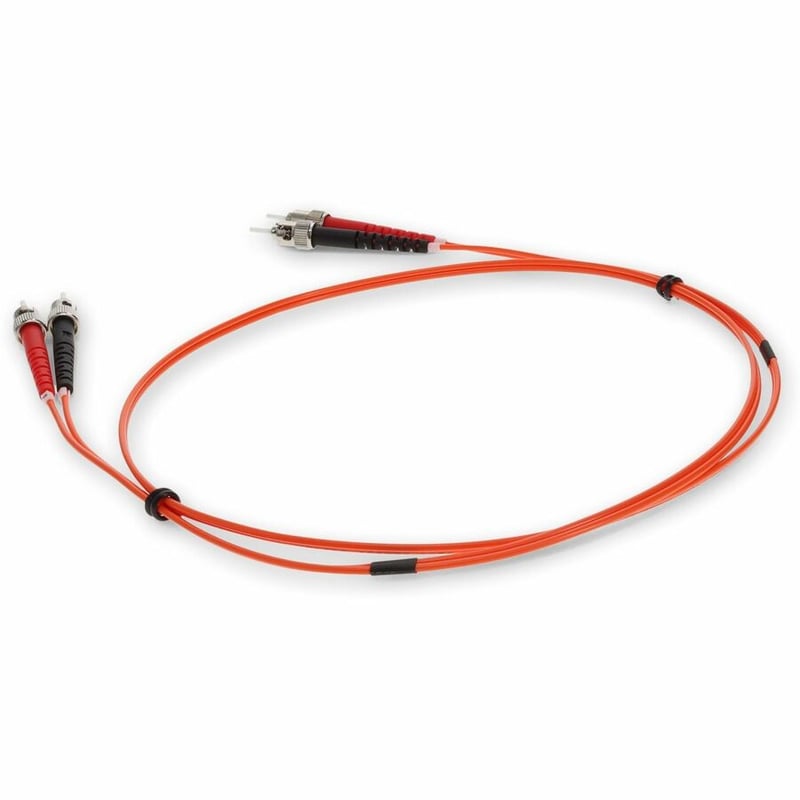 AddOn 7m ST to ST Orange OM1 Duplex OFNR (Riser-Rated) MMF Fiber Patch Cable - Thumbnail 3